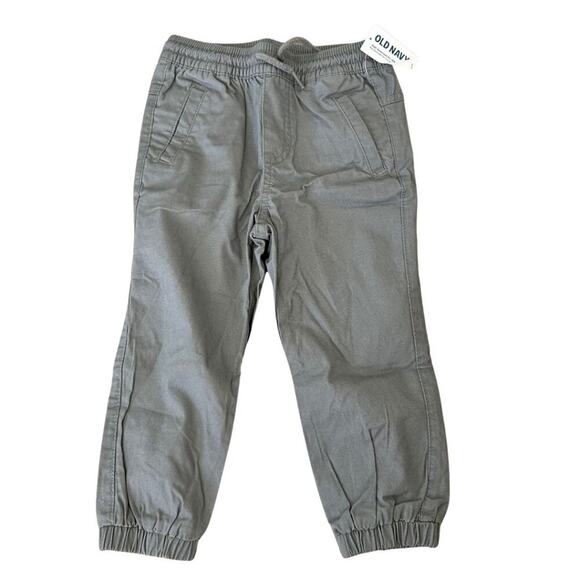 NWT Old Navy Jogger Boy Pant with Drawstring Dark Gray 2T - Picture 2 of 8